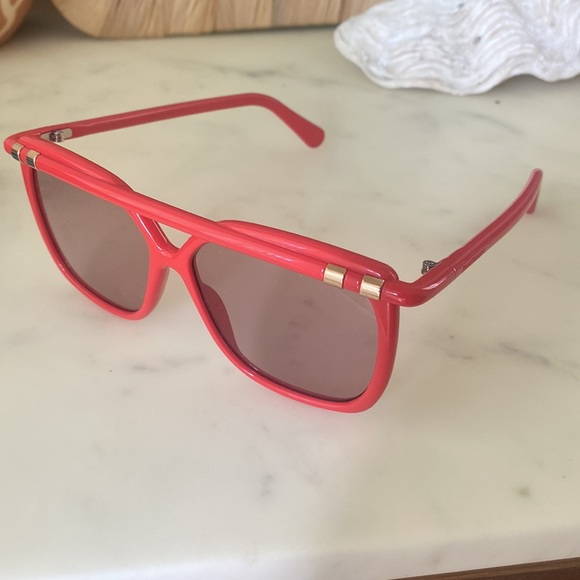 ZIMMERMANN
Stellify Acetate Aviator Sunglasses In Cherry - Picture 2 of 4